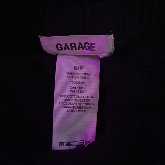 Garage black and white shorts with string - Picture 2 of 2